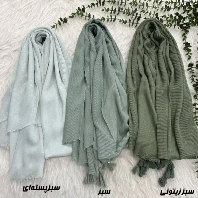 شال نخی برشکا طرح تیغ ماهی مناسب روزمره قواره 188 در 62 سانت