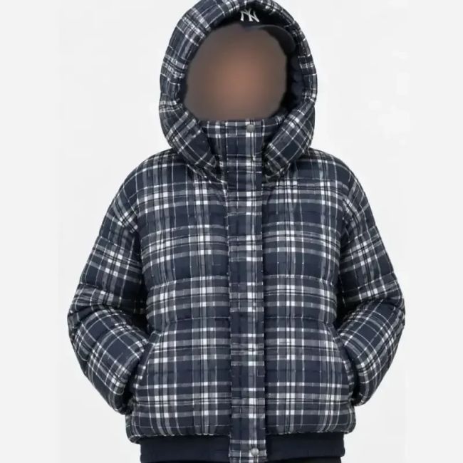 کاپشن چهارخونه جنس بارونی سایز M تا 2XL قد 56