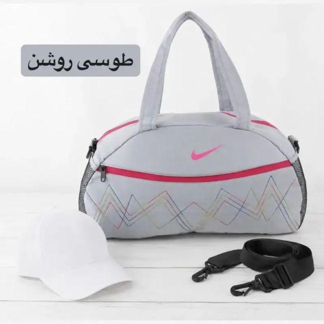 ساک ورزشی پارچه ای بند دار ابعاد 45 در 25 در 15 سانتیمتر