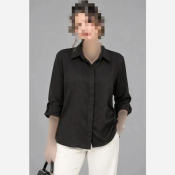 شومیز ساتن ابریشمی طرح قو سایز 44 و 46