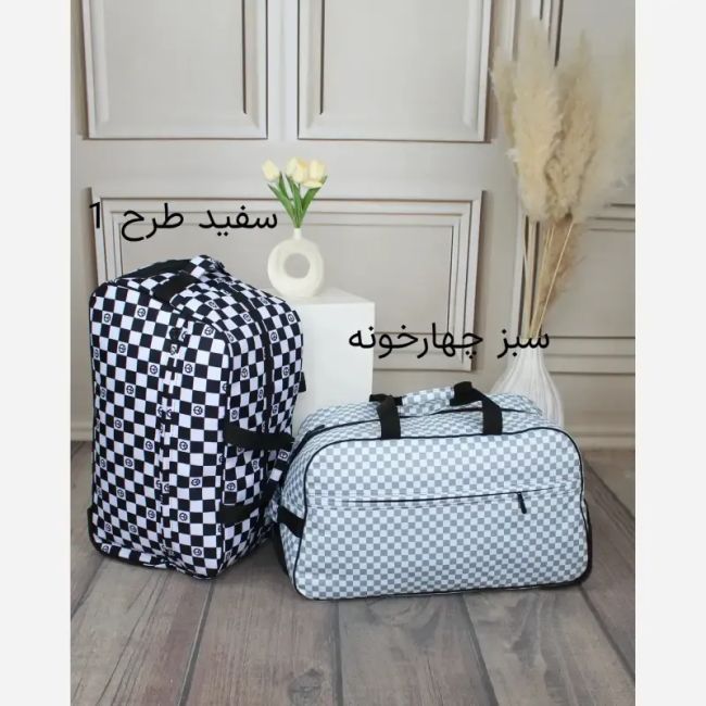 ساک مسافرتی چرم مصنوعی زنانه ابعاد 56 در 33 سانتیمتر