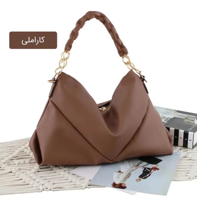 کیف زنانه چرم مصنوعی روزمره و رسمی بند بلند (3)