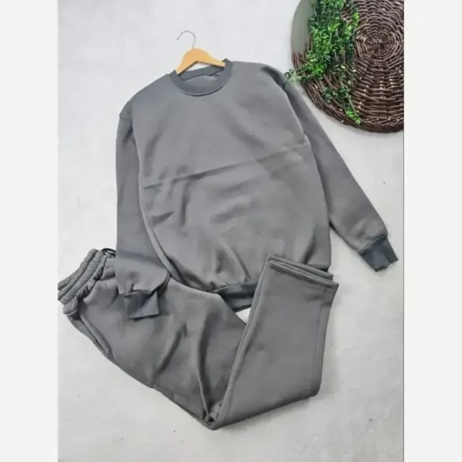 ست هودی و شلوار اسپرت دورس توکرکی جیبدار فری سایز