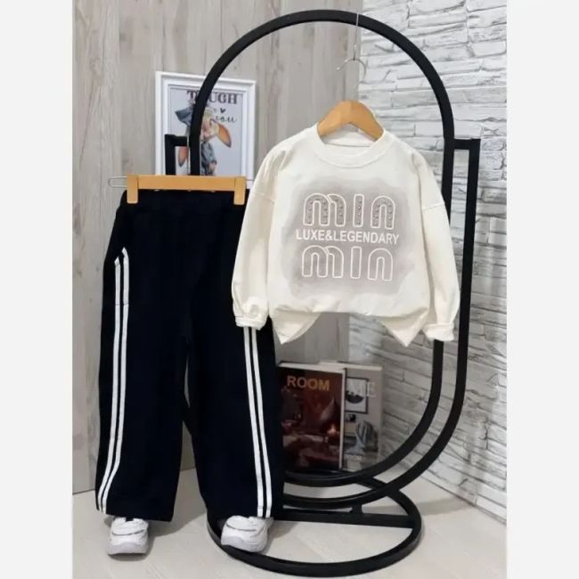 بلوز شلوار دخترانه دورس دو نخ پنبه و شلوار گلکسی سایز 45 تا 65