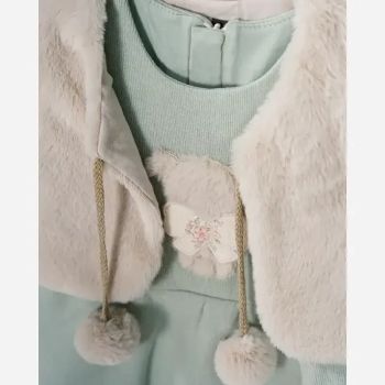 ست ژیله و پیراهن دخترانه با تل طرح سوفیا