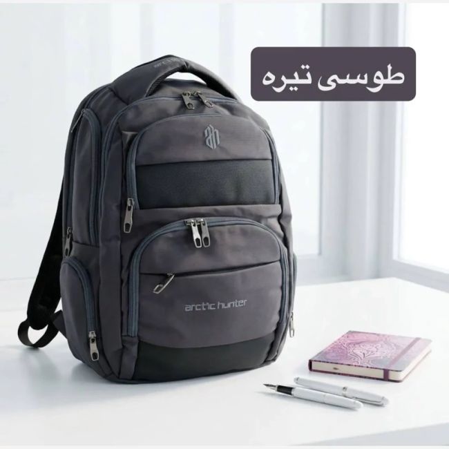 کوله پشتی کتانی اسپرت مدرسه و دانشگاه ابعاد 50 در 30 سانتیمتر