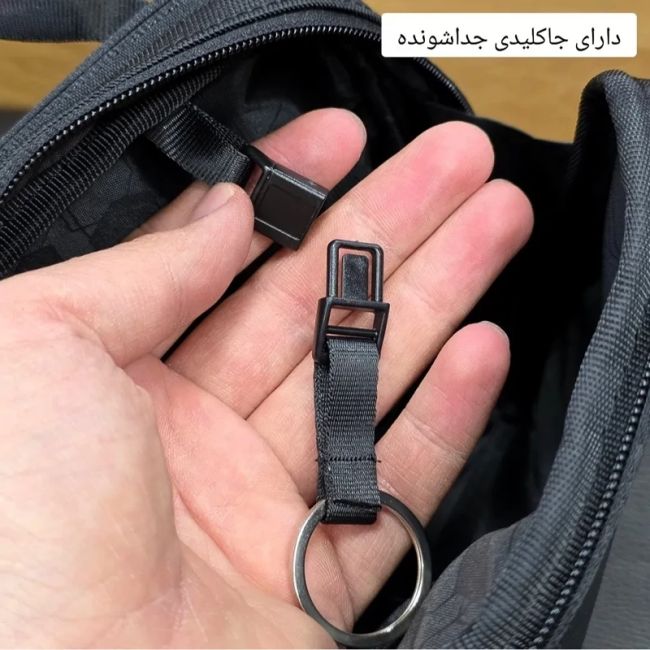 کیف دوشی کوچک اسپرت پارچه اسکین خارجی دو خانه (2)