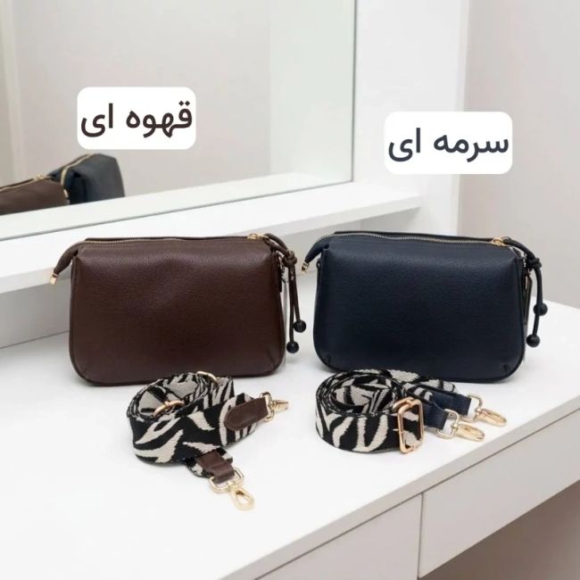 کیف پاسپورتی زنانه چرم مصنوعی روزمره و مجلسی بند بلند