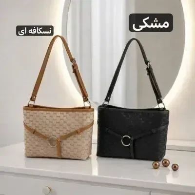 کیف زنانه روزمره و مهمانی چرم مصنوعی زیپدار (2)