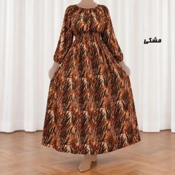 پیراهن ساحلی زنانه کش دار نخی فری سایز مناسب تا سایز 48