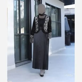 کت تک زنانه مخمل خرجکار هندی مدل نیلناز فری سایز
