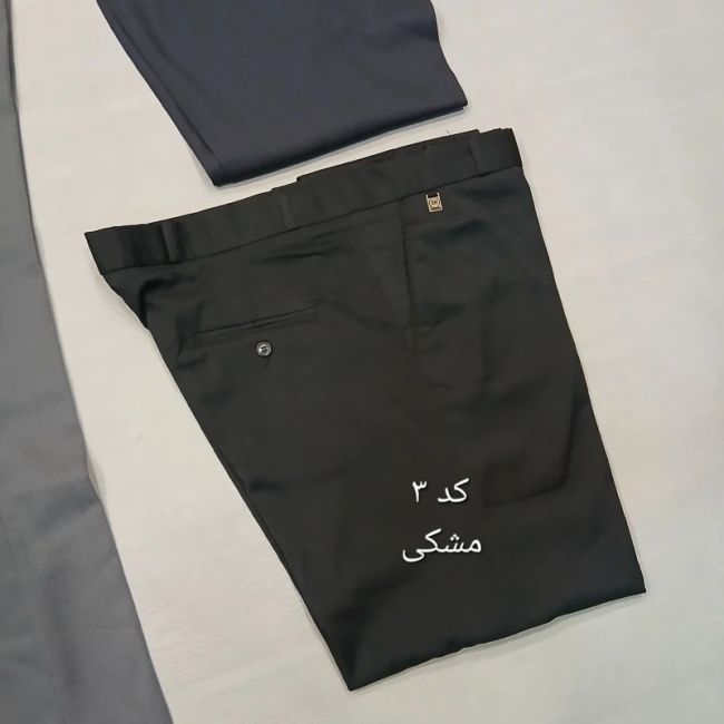 شلوار پارچه ای مردانه نخی سایز 42 تا 54 رنگ طوسی مشکی زغالی