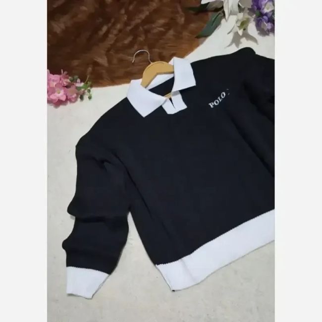 کراپ بافت پولو polo زنانه و دخترانه فری سایز