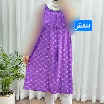 سارافون نخی زنانه فری سایز تا 56 چهارفصل تنخور شیک و راحت مناسب باردار و روزمره