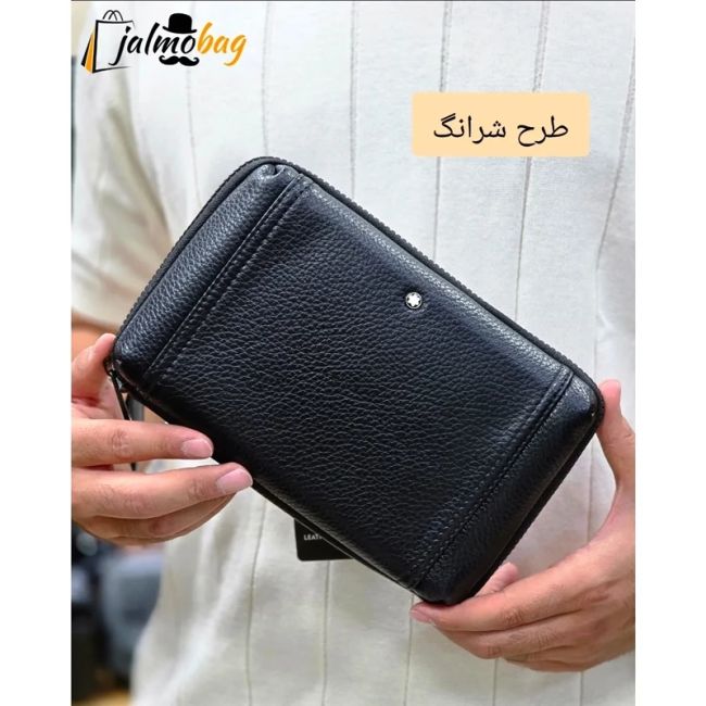 کیف دستی پاسپورتی مونت بلانک چرم وارداتی