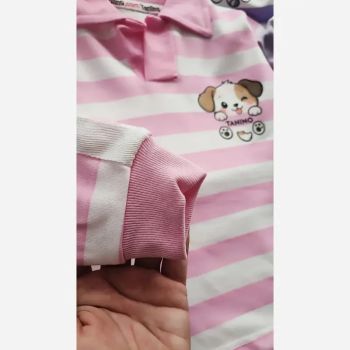 ست بلوز و شلوار راحتی بچگانه راه راه سایز 40 و 45