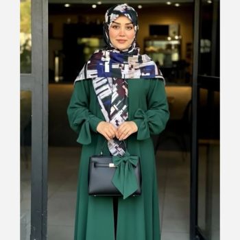 روسری نخ طرح شایلی هندسی کاربردی