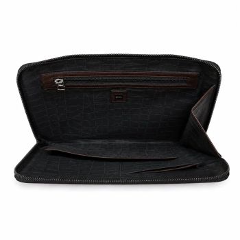 کیف اداری مدارک مردانه چرم طبیعی اصل قهوه ای سوخته