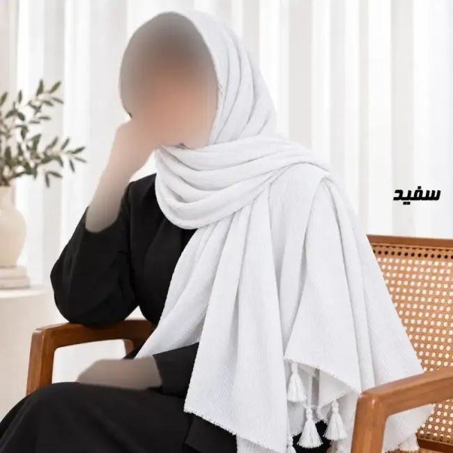 شال نخی برشکا طرح تیغ ماهی مناسب روزمره قواره 188 در 62 سانت