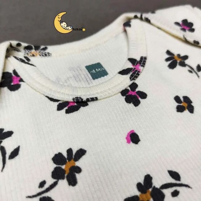 بادی آستین کوتاه کبریتی نوزادی دخترانه برند Hema جنس نخ پنبه وارداتی 3 تا 36 ماه
