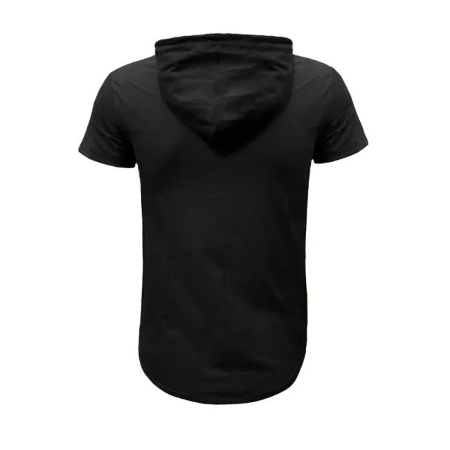 تی شرت آستین کوتاه کلاه دار مردانه طرح drea کد 7514 جنس پنبه سوپر خنک چهار فصل بدون ابرفت و رنگ دادن
