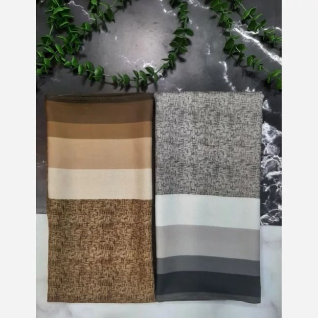 روسری مجلسی نخ کاستوم طرح دور قاب 140x140 سانتیمتر لیز نیست