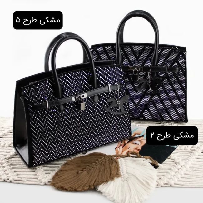 کیف زنانه چرم مصنوعی رسمی و مهمانی ابعاد 30 در 25 در 10 سانتیمتر