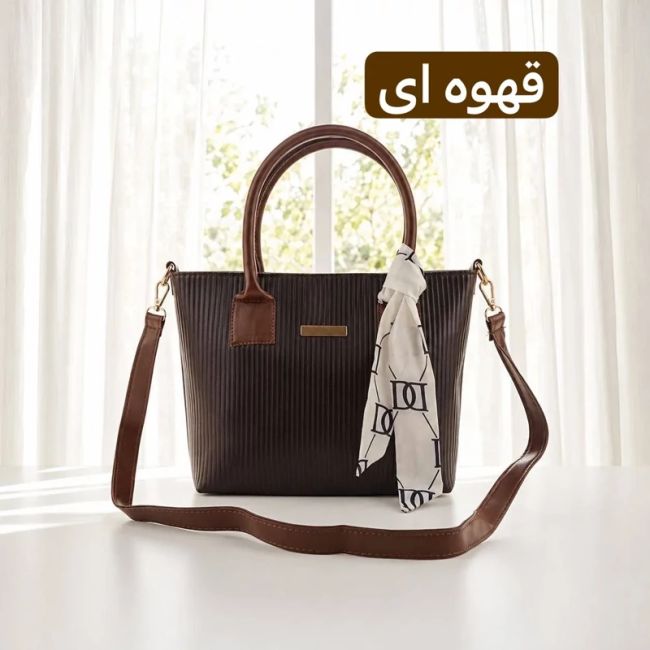 کیف زنانه چرم مصنوعی روزمره و رسمی بند بلند (2)
