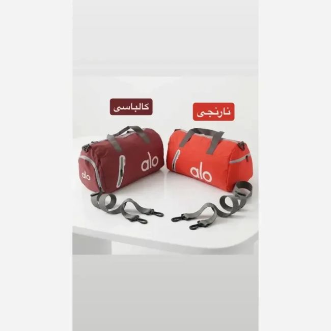 ساک ورزشی و مسافرتی پارچه ای بند بلند سه جیب بیرونی