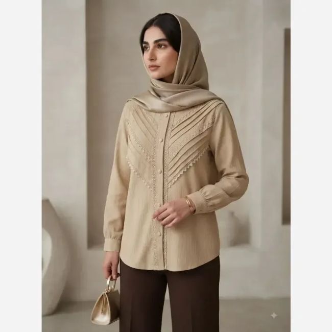 شومیز زنانه مجلسی توکی کراش سایز 36 تا 58