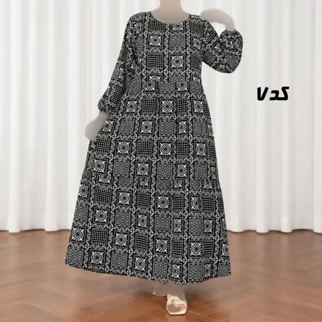 پیراهن ساحلی زنانه نخی طرح آیدایی فری سایز 38 تا 48 کمربندار