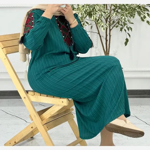 پیراهن زنانه کراش کتیبه ای فری سایز مناسب تا سایز 50