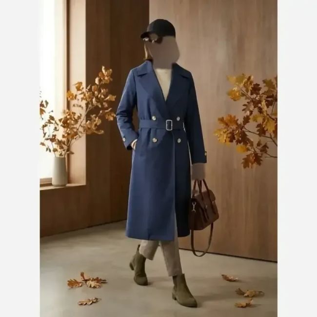 ترنچ کت زنانه جنس کتان زارا آسترکشی کامل سایزبندی