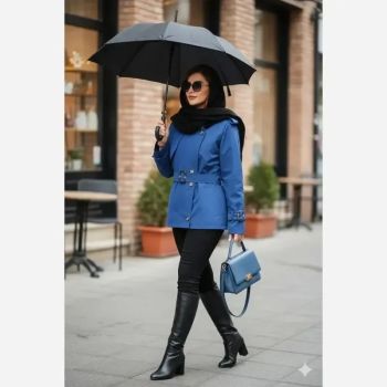 ترنچ کت زنانه کتان زارا آستردار مدل الین