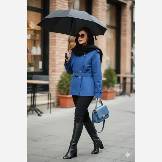 ترنچ کت زنانه کتان زارا آستردار مدل الین