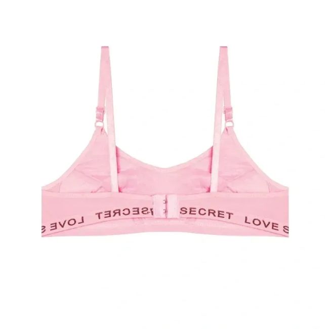 سوتین ورزشی دخترانه نخی دولایه کش LOVE SECRET مدل اسپرت بدون فنر