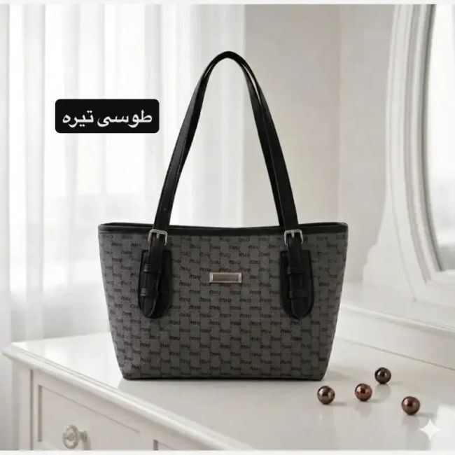 کیف زنانه چرم مصنوعی روزمره اسپرت ابعاد 37 در 24 سانتیمتر