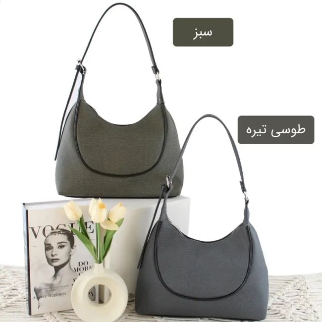 کیف زنانه چرم مصنوعی روزمره اسپرت ابعاد 31 در 23 سانتیمتر