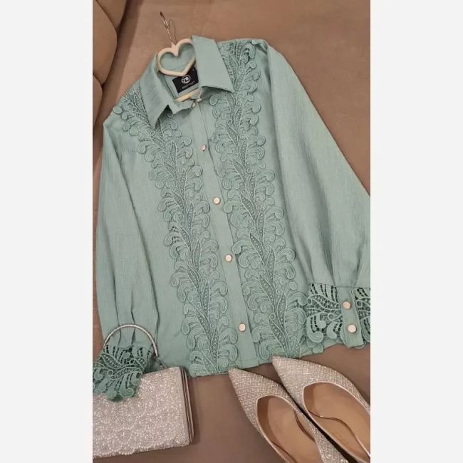 شومیز زنانه جنس توکی کراش مدل آیسو سایز 36 تا 58