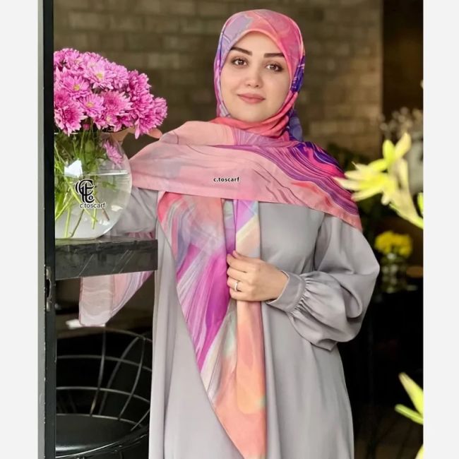 روسری طرح آلما نخ کاستوم سایز 140