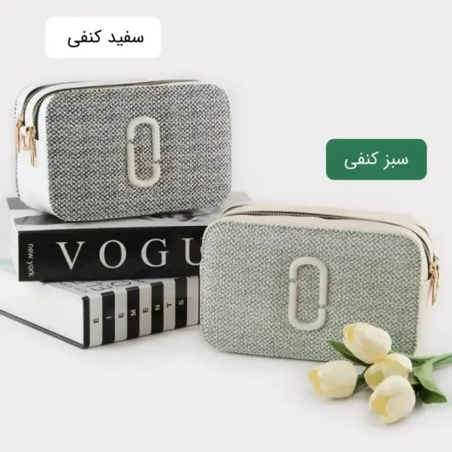 کیف پاسپورتی چرم مصنوعی اسپرت و روزمره دارای بند بلند و دو جیب بیرونی