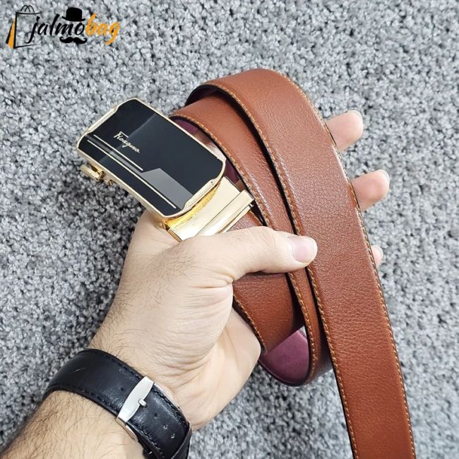 کمربند ریلی چرمی 3.5 سانت طول 125 سانتی متر (2)