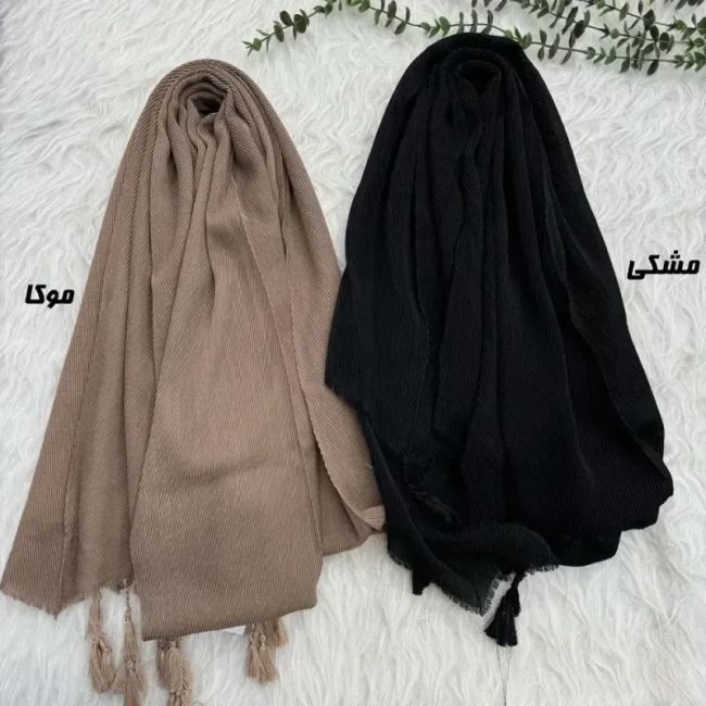 شال نخی برشکا طرح تیغ ماهی مناسب روزمره قواره 188 در 62 سانت