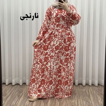 پیراهن فلور بوگاتی مدل ایوبی فری سایز زنانه تا سایز 46 چهارفصل شیک و راحت با کمربند سایه نمیاندازد
