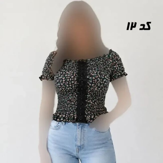 کراپ مجلسی زنانه تمام کش فری سایز مناسب تا 40