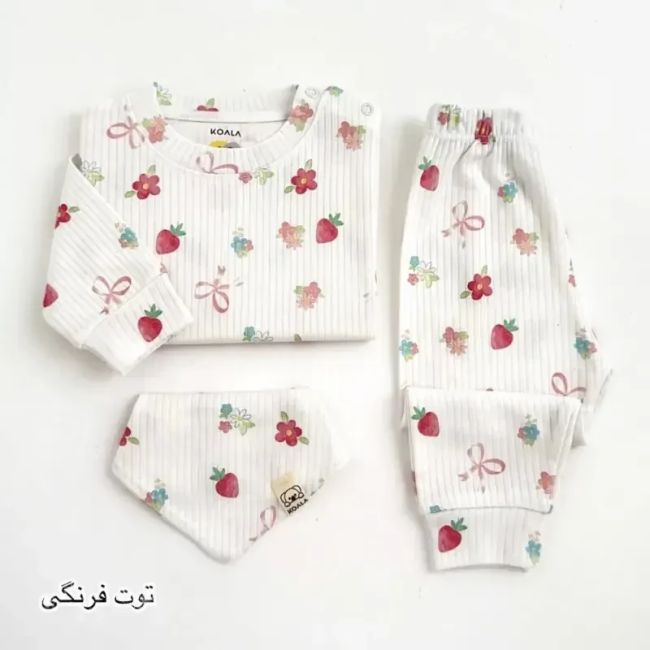 بلوز و شلوار نوزادی کبریتی نخ پنبه کوالا کیدز