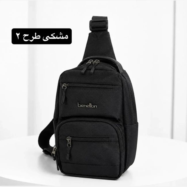 کیف مردانه اسپرت روزمره پارچه ای زیپی بند بلند 7 جیب