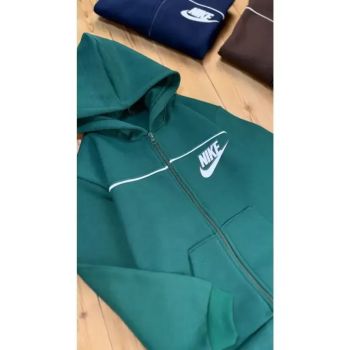 سوییشرت اسپرت نایک کلاه دار حوله ای مناسب 8 تا 14 سال با سایز 55، 60 و 65