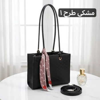 کیف زنانه چرم مصنوعی روزمره مجلسی با بند بلند و آستر ساتن
