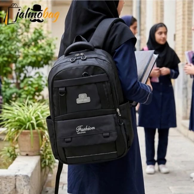 کوله پشتی اسپرت سبک پارچه کجراه خارجی ضد تعریق مناسب سوم ابتدایی به بالا